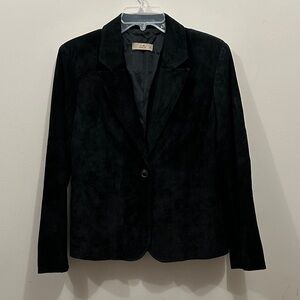 i.e. Classic Black Suede Blazer